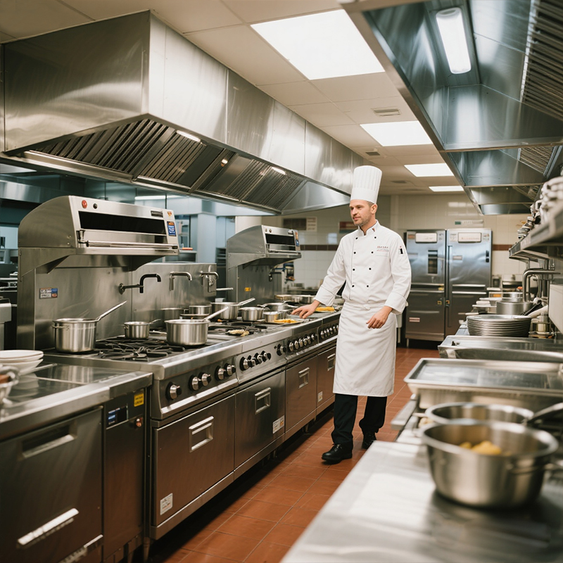 Commercial Kitchen Gas Line - Оборудование для фаст-фуда из нержавеющей стали,