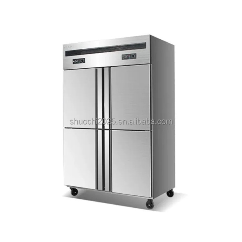 Refrigerated Display Case - Коммерческий холодильник с четырьмя дверями, высочайшего