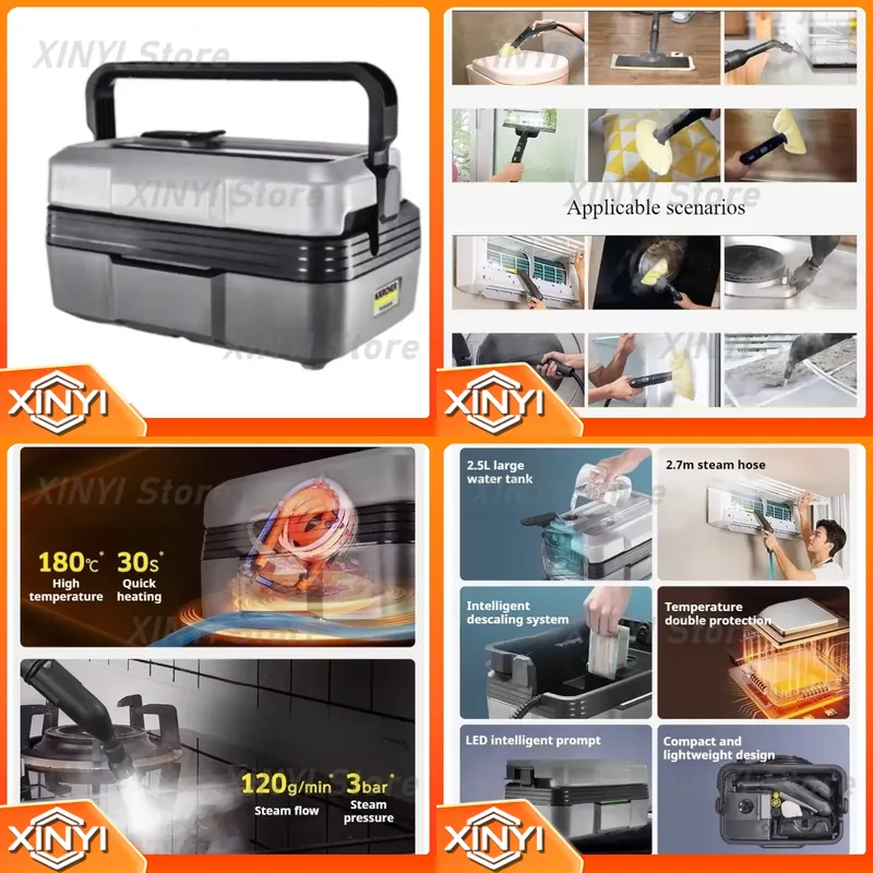 Commercial Kitchen Deep Cleaning - Пароочиститель высокого давления SG2/2 1900 Вт,
