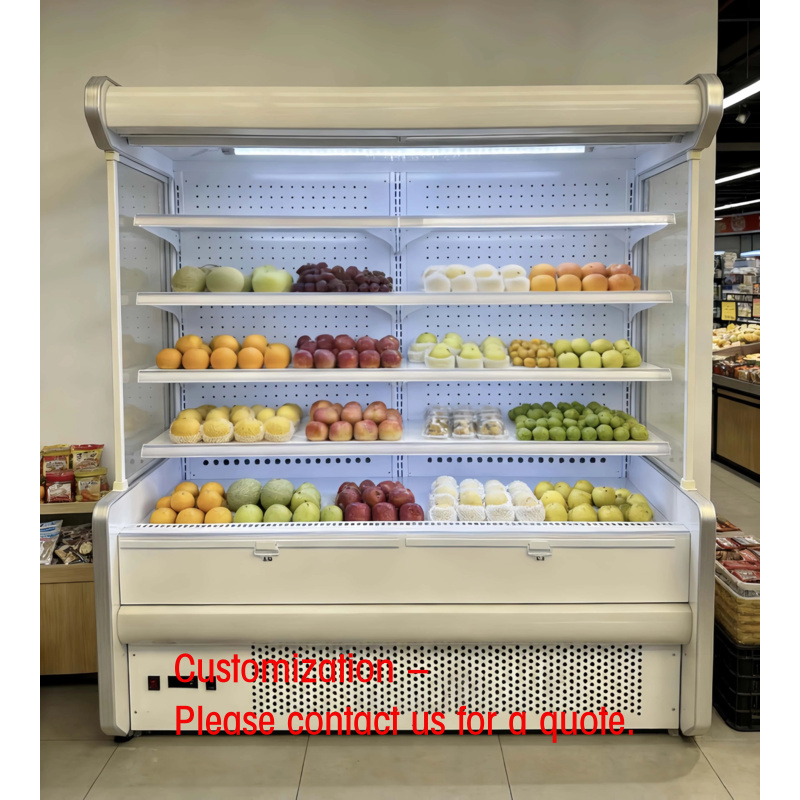 Refrigerated Display Case - Многоярусный открытый холодильный шкаф-витрина для продуктов