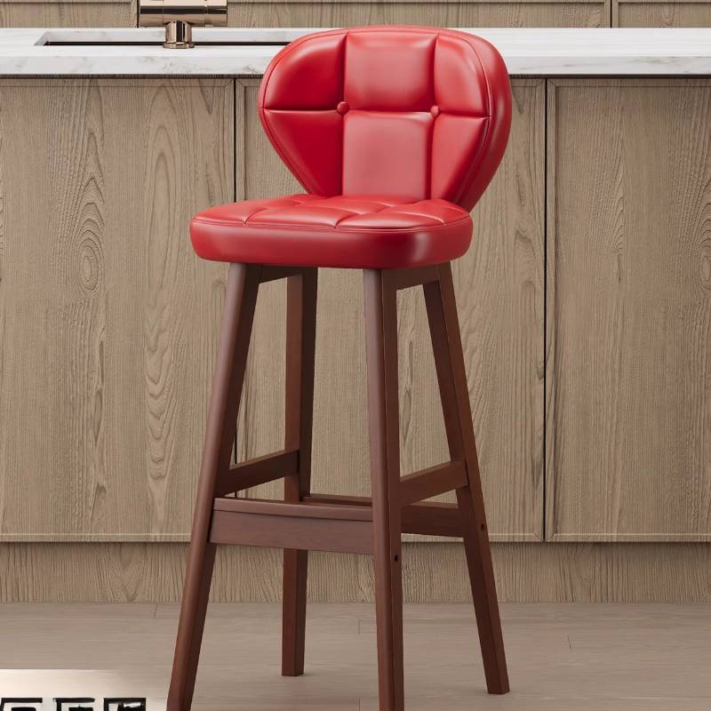 Commercial Kitchen Designer - Скандинавский комфортный барный стул: роскошный красный