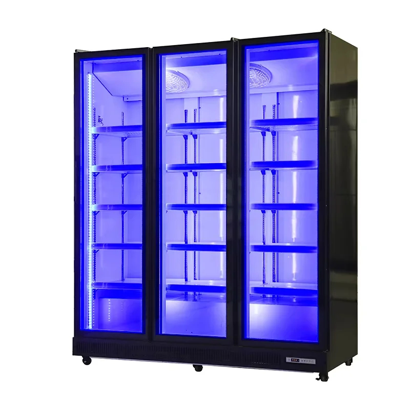 Refrigerated Display Case - Коммерческий вертикальный холодильник большой вместимости для