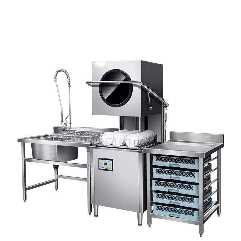 Commercial Kitchen Dishwasher - Профессиональная электрическая автоматическая посудомоечная машина для
