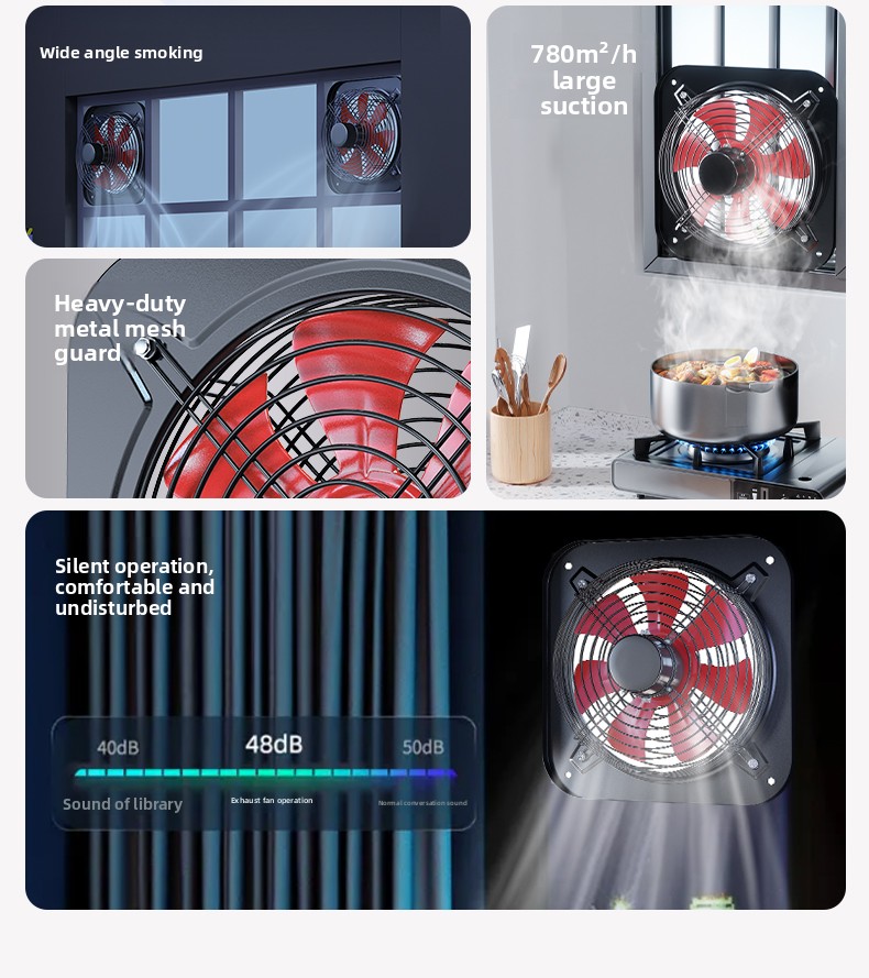 Вытяжной вентилятор 220В Red D – обзор и цена Commercial Kitchen Exhaust Fan