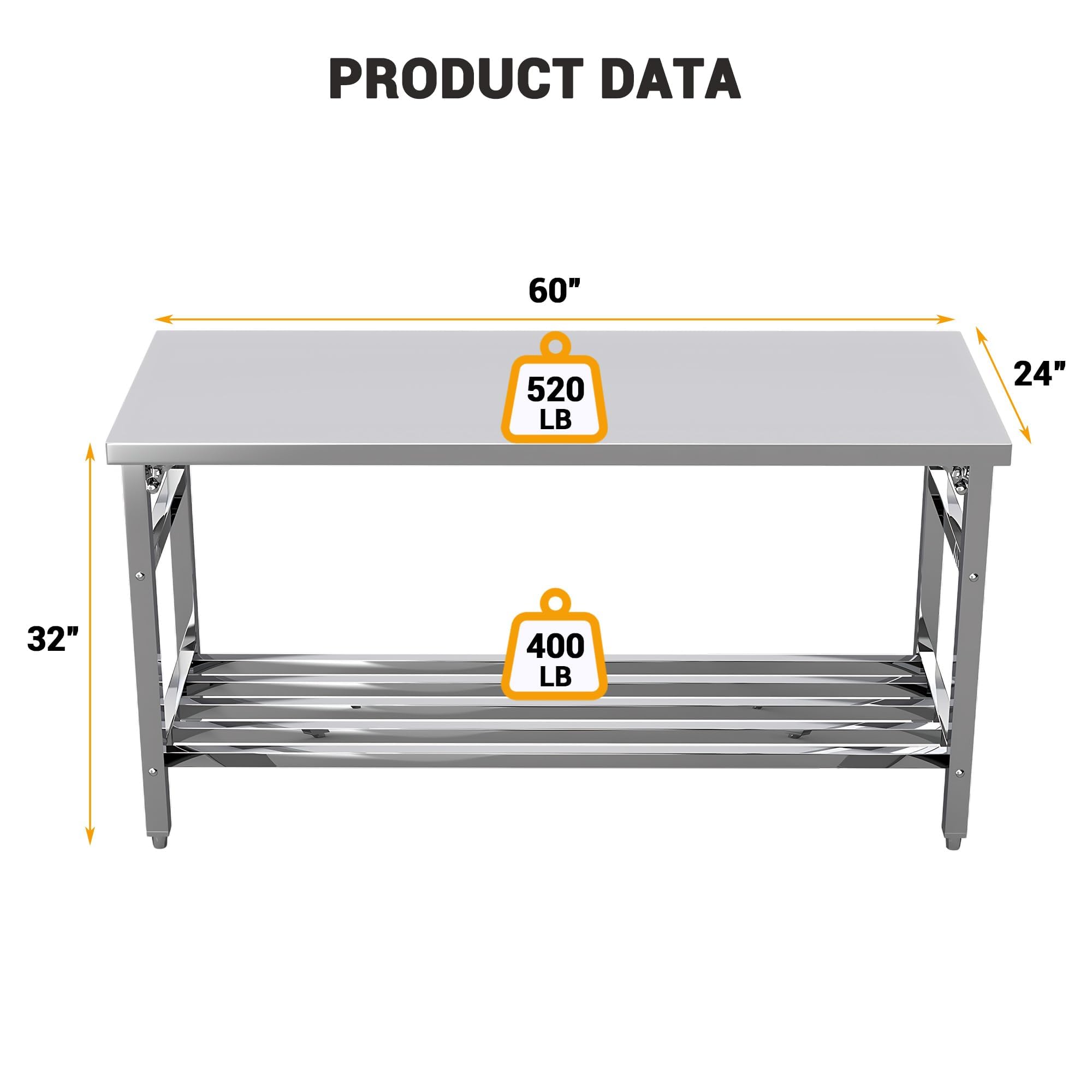 Складной стол для приготовлени – обзор и цена Commercial Kitchen Tables