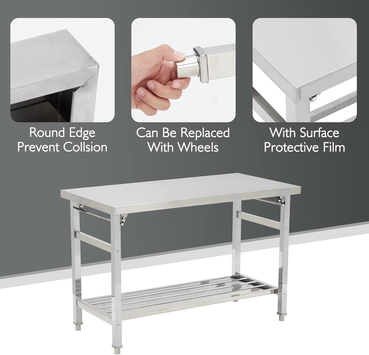 Складной стол для приготовлени – обзор и цена Commercial Kitchen Tables