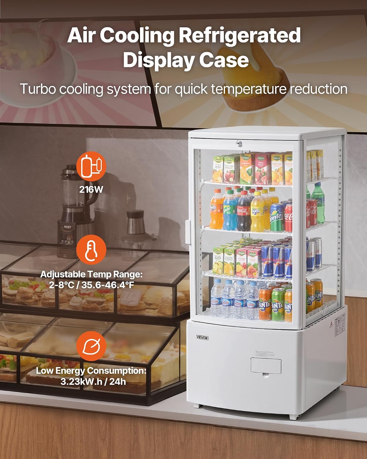 Холодильная витрина для кондит – обзор и цена Refrigerated Display Case